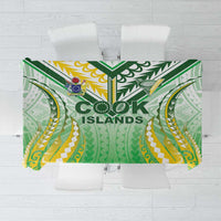 Cook Islands Rugby Tablecloth Unique Style White Version - Polynesian Pride