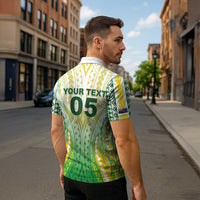 Custom Cook Islands Rugby Zipper Polo Shirt Unique Style White Version - Polynesian Pride