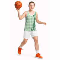 Green Hawaii Palaka Basketball Jersey Hawaiian Honohono Lei LT05 - Polynesian Pride