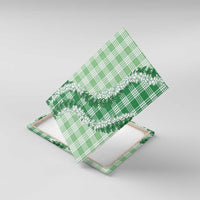 Green Hawaii Palaka Canvas Wall Art Hawaiian Honohono Lei