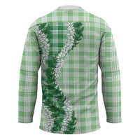 Green Hawaii Palaka Hockey Jersey Hawaiian Honohono Lei
