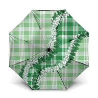 Green Hawaii Palaka Umbrella Hawaiian Honohono Lei LT05 One Size Folded 11.42 inch Opened Diameter 37.4 inch Green - Polynesian Pride