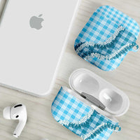 Blue Hawaii Palaka AirPods Case Hawaiian Honohono Lei