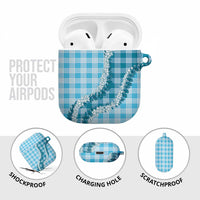 Blue Hawaii Palaka AirPods Case Hawaiian Honohono Lei