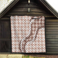 Beige Hawaii Palaka Quilt Hawaiian Honohono Lei