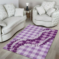 Violet Hawaii Palaka Area Rug Hawaiian Honohono Lei LT05 - Polynesian Pride