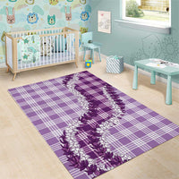 Violet Hawaii Palaka Area Rug Hawaiian Honohono Lei LT05 - Polynesian Pride