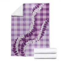 Violet Hawaii Palaka Blanket Hawaiian Honohono Lei