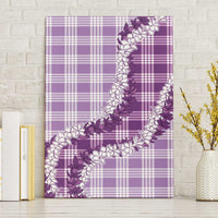 Violet Hawaii Palaka Canvas Wall Art Hawaiian Honohono Lei