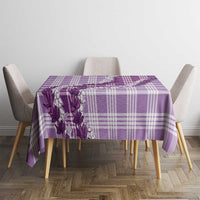 Violet Hawaii Palaka Tablecloth Hawaiian Honohono Lei
