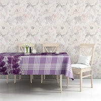 Violet Hawaii Palaka Tablecloth Hawaiian Honohono Lei