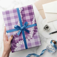 Violet Hawaii Palaka Wrapping Paper Hawaiian Honohono Lei LT05 - Polynesian Pride