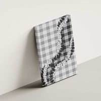 Gray Hawaii Palaka Canvas Wall Art Hawaiian Honohono Lei