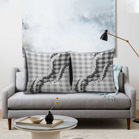 Gray Hawaii Palaka Pillow Cover Hawaiian Honohono Lei