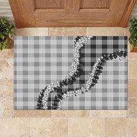 Gray Hawaii Palaka Rubber Doormat Hawaiian Honohono Lei LT05 Gray - Polynesian Pride