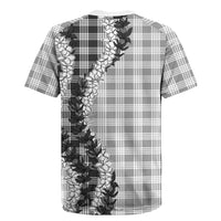 Gray Hawaii Palaka Rugby Jersey Hawaiian Honohono Lei