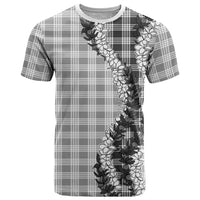 Gray Hawaii Palaka T Shirt Hawaiian Honohono Lei