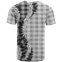 Gray Hawaii Palaka T Shirt Hawaiian Honohono Lei