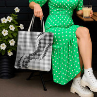 Gray Hawaii Palaka Tote Bag Hawaiian Honohono Lei