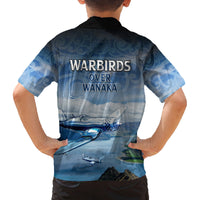 New Zealand Wanaka Air Show Family Matching Summer Maxi Dress and Hawaiian Shirt With Maori Pattern