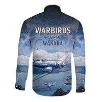 New Zealand Wanaka Air Show Long Sleeve Button Shirt With Maori Pattern