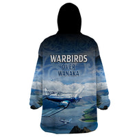 New Zealand Wanaka Air Show Wearable Blanket Hoodie With Maori Pattern