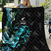New Zealand Marathon Quilt Silver Fern Paua Shell Simple Style