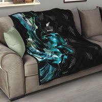 New Zealand Marathon Quilt Silver Fern Paua Shell Simple Style