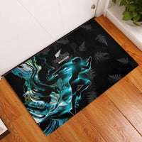 New Zealand Marathon Rubber Doormat Silver Fern Paua Shell Simple Style
