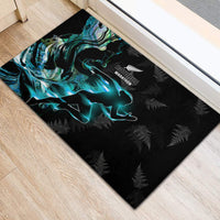 New Zealand Marathon Rubber Doormat Silver Fern Paua Shell Simple Style