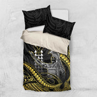Hawaii King Kamehameha The Great Bedding Set Gold Tribal Tattoo