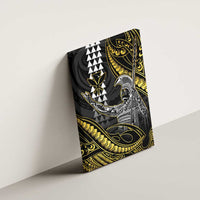 Hawaii King Kamehameha The Great Canvas Wall Art Gold Tribal Tattoo LT05 - Polynesian Pride