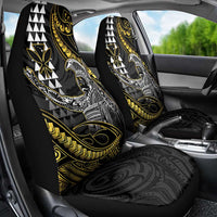 Hawaii King Kamehameha The Great Car Seat Cover Gold Tribal Tattoo