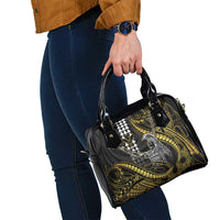 Hawaii King Kamehameha The Great Shoulder Handbag Gold Tribal Tattoo LT05 - Polynesian Pride