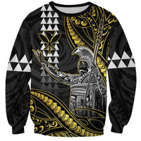Hawaii King Kamehameha The Great Sweatshirt Gold Tribal Tattoo