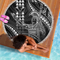 Hawaii King Kamehameha The Great Beach Blanket Black Tribal Tattoo LT05 - Polynesian Pride