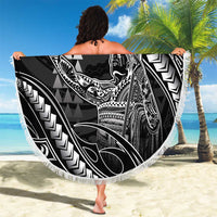 Hawaii King Kamehameha The Great Beach Blanket Black Tribal Tattoo LT05 - Polynesian Pride