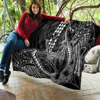 Hawaii King Kamehameha The Great Quilt Black Tribal Tattoo LT05 - Polynesian Pride