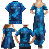 Personalised New Zealand Mother's Day Family Matching Summer Maxi Dress and Hawaiian Shirt Ko Te Whaea Te Takere O Te Waka
