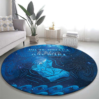 New Zealand Mother's Day Round Carpet Ko Te Whaea Te Takere O Te Waka
