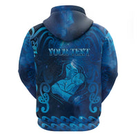 Personalised New Zealand Mother's Day Zip Hoodie Ko Te Whaea Te Takere O Te Waka