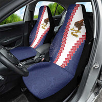 American Samoa Eagle Car Seat Cover Polynesian Tribal Pattern Curve Style