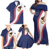 American Samoa Eagle Family Matching Off Shoulder Maxi Dress and Hawaiian Shirt Polynesian Tribal Pattern Curve Style LT05 - Polynesian Pride