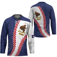 American Samoa Eagle Hockey Jersey Polynesian Tribal Pattern Curve Style LT05 - Polynesian Pride