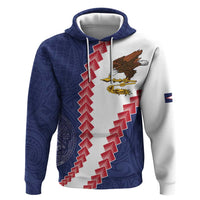 American Samoa Eagle Hoodie Polynesian Tribal Pattern Curve Style