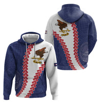 American Samoa Eagle Hoodie Polynesian Tribal Pattern Curve Style
