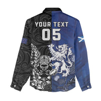 New Zealand And Scotland Rugby Custom Women Casual Shirt Maori Tiki With Thistle Together