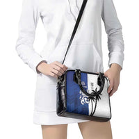 Fiji And Scotland Rugby Shoulder Handbag Fijian Palm Tree With Thistle Together