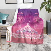 New Zealand Matariki Blanket Maori Marae Purple Galaxy