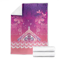 New Zealand Matariki Blanket Maori Marae Purple Galaxy